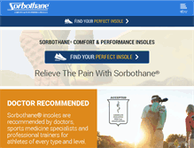Tablet Screenshot of insoles-sorbothane.com